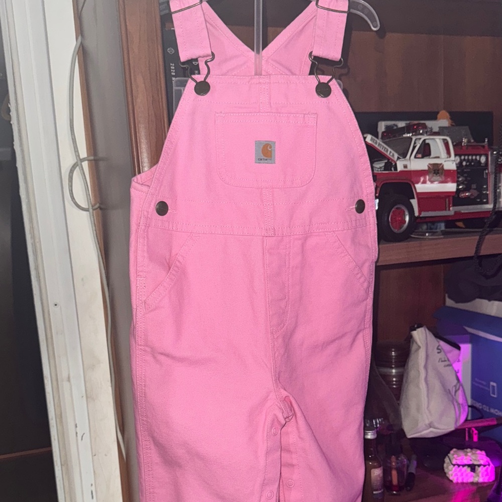 Carhartt Kids Bright Pink Overalls